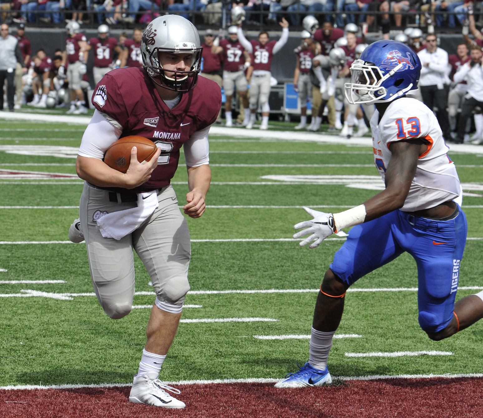 Sept. 16, 2017 Montana 56, Savannah State 3